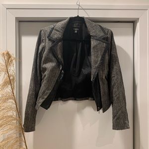 Bebe Black& Gray Blazer/Jacket